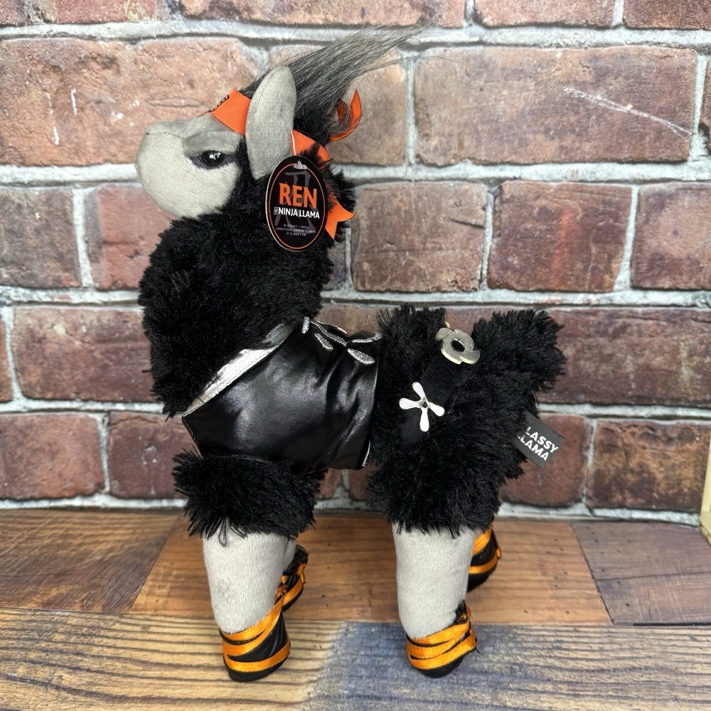 New! Llama Plush Ninja Classy Llama Gym Douglas Ren's Story Stuffed Animal NWT